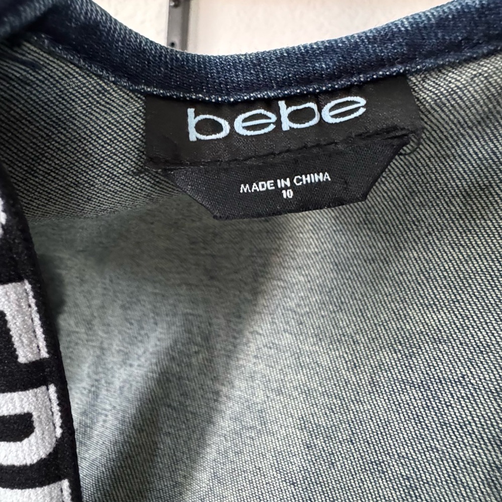 BEBE Denim Jumpsuit - Picture 10 of 15